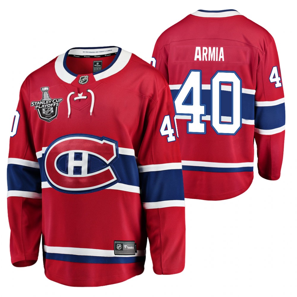 Joel Armia Canadiens 2021 Stanley Cup Final Red Jersey