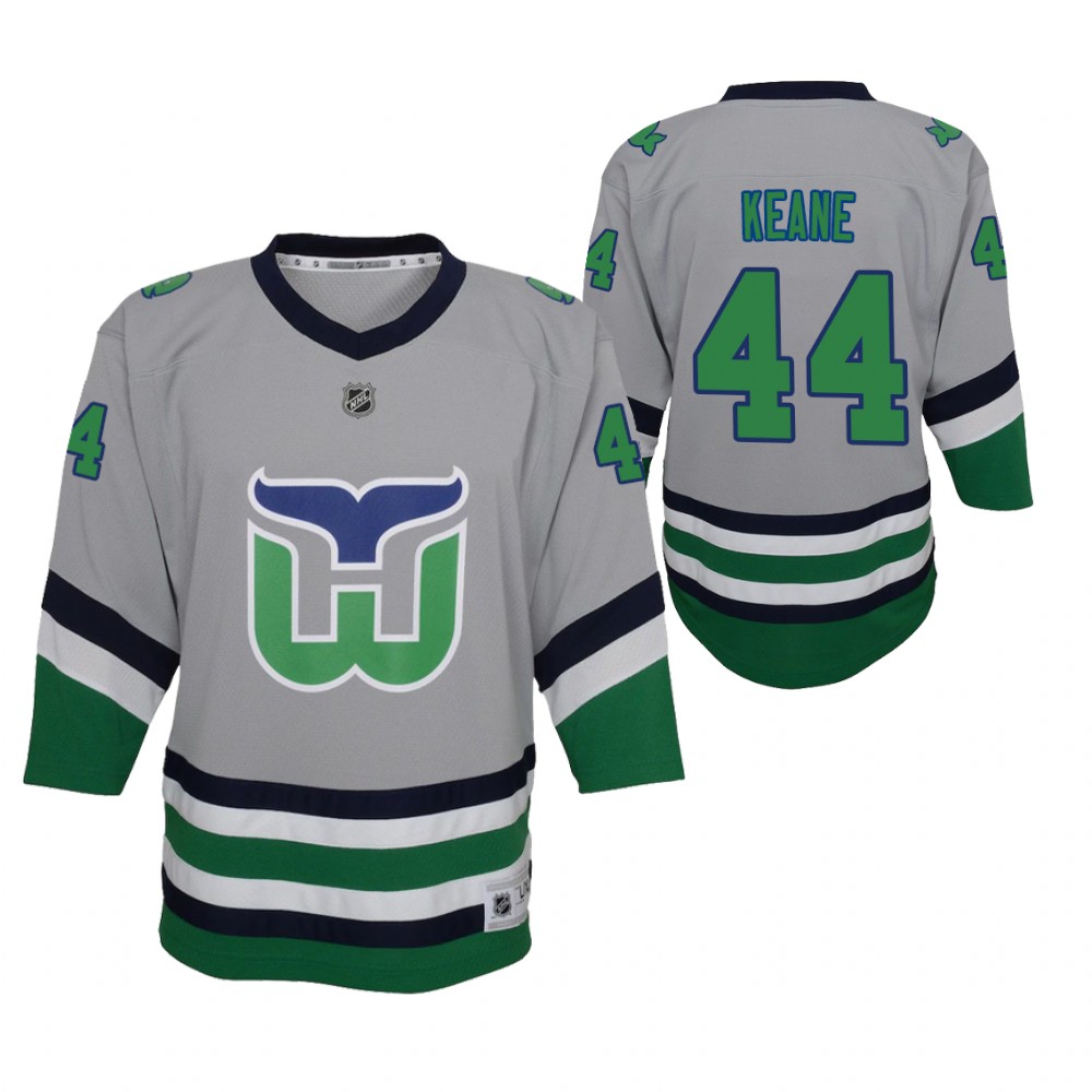 Joey Keane Carolina Hurricanes Reverse Retro Gray Youth Jersey