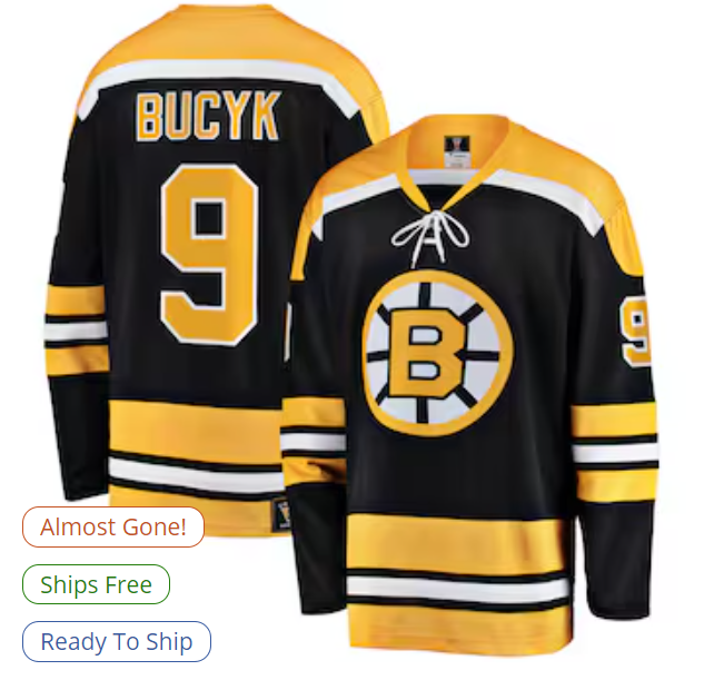 John Bucyk Boston Bruins Fanatics Premier Breakaway Retired Player Jersey - Black