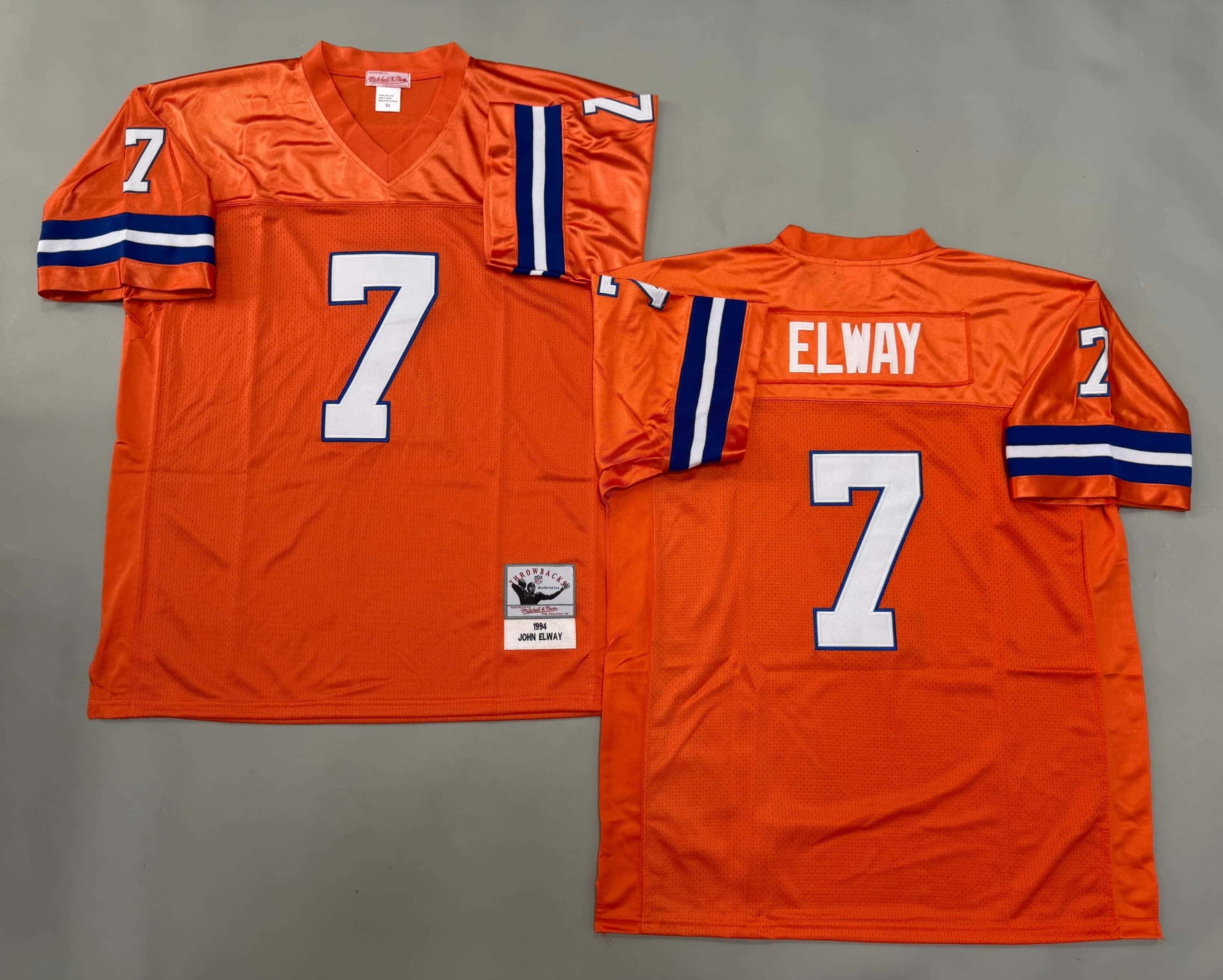 John Elway Denver Broncos Autographed Mitchell & Ness     Replica Jersey