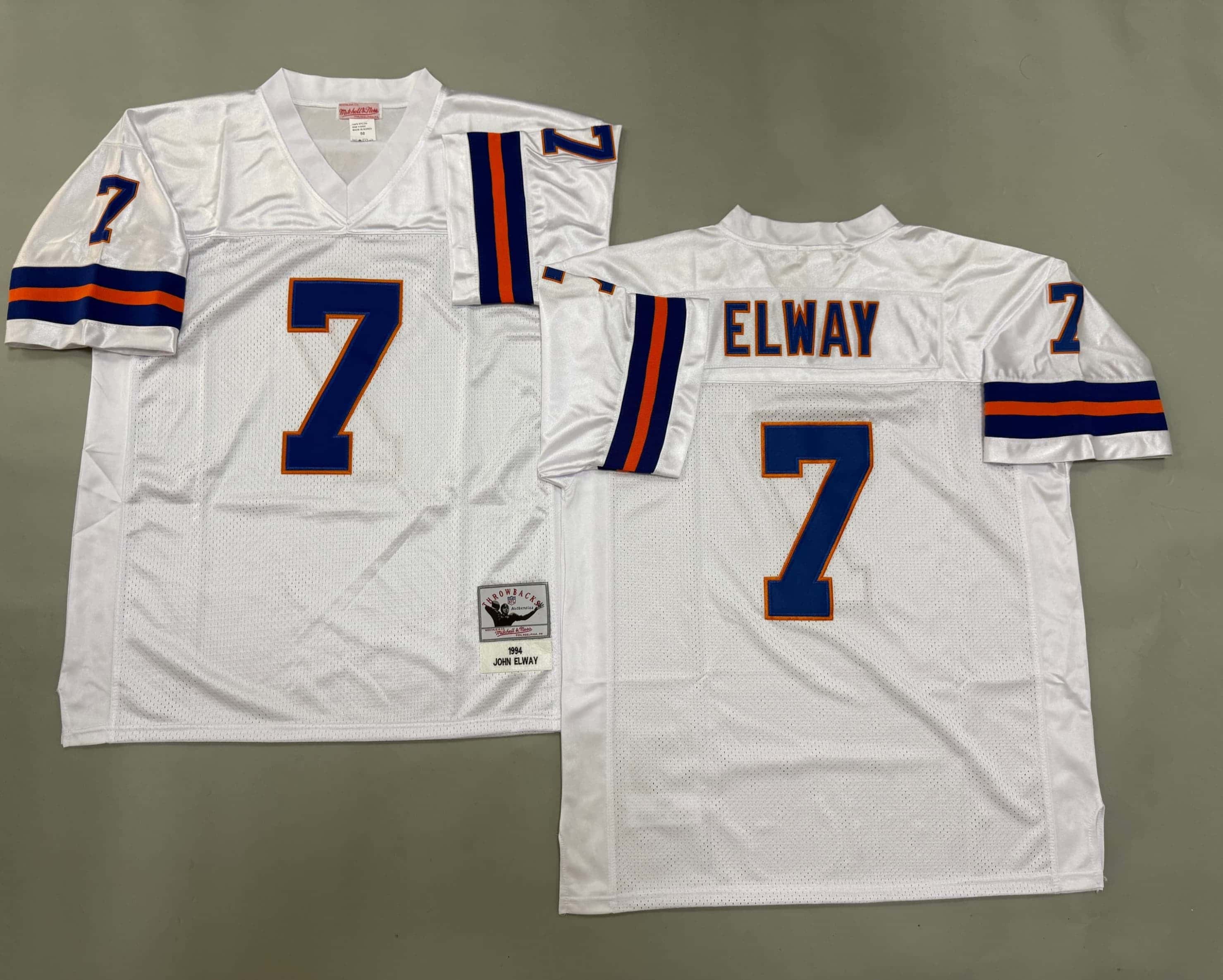 John Elway Denver Broncos Autographed Mitchell & Ness    Replica Jersey