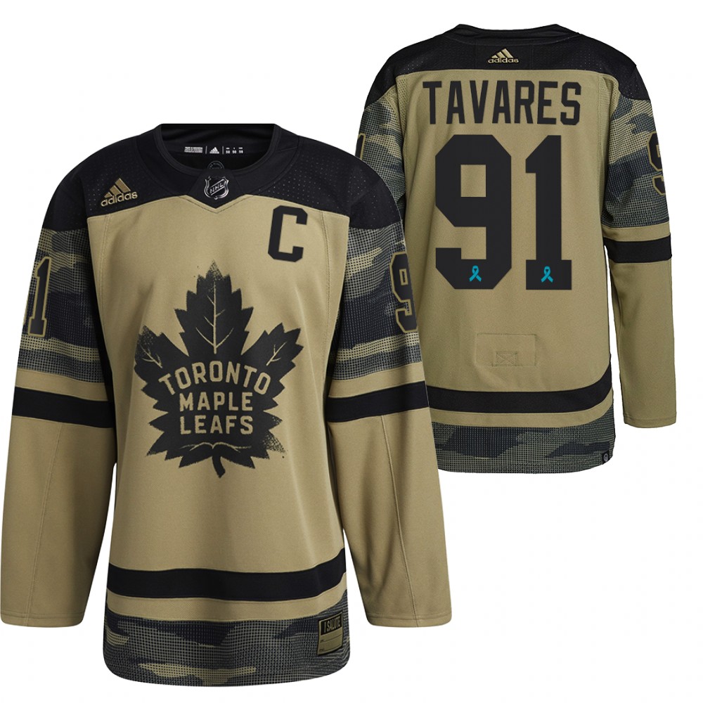 John Tavares Jersey Toronto Maple Leafs Canadian Armed Force Camo 2021 CAF Night