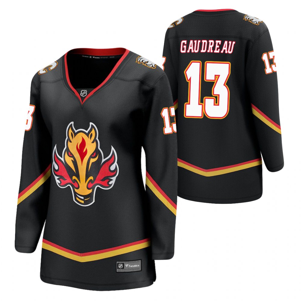 Johnny Gaudreau Calgary Flames 2021 Special Edition Black Women Jersey