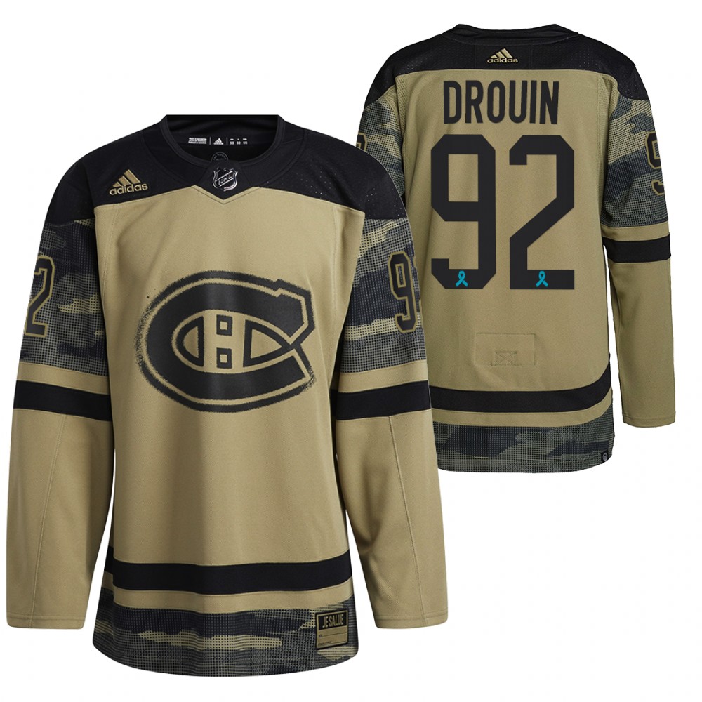 Jonathan Drouin Jersey Montreal Canadiens Canadian Armed Force Camo 2021 CAF Night