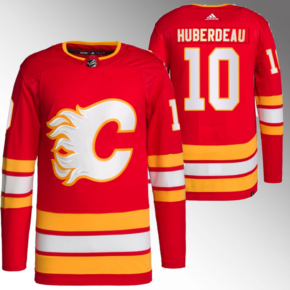 Jonathan Huberdeau Calgary Flames Red Primegreen Authentic Home Jersey