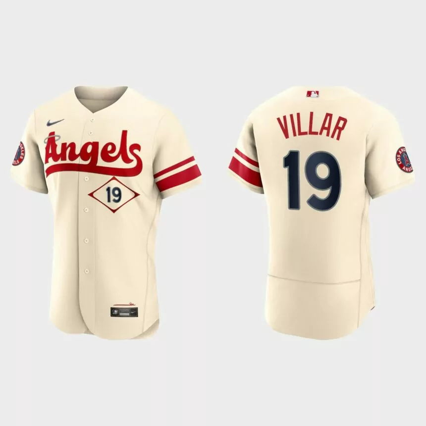 Jonathan Villar Los Angeles Angels 2022 City Connect Authentic Jersey – Cream
