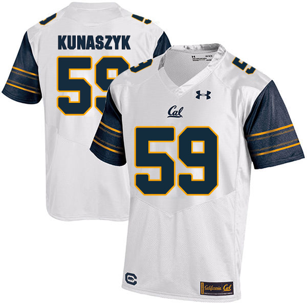 Jordan Kunaszyk California Golden Bears Men's Jersey - #59 NCAA White Stitched Authentic