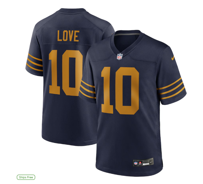 Jordan Love Green Bay Packers Nike The 1923 Classic Game Jersey - Navy