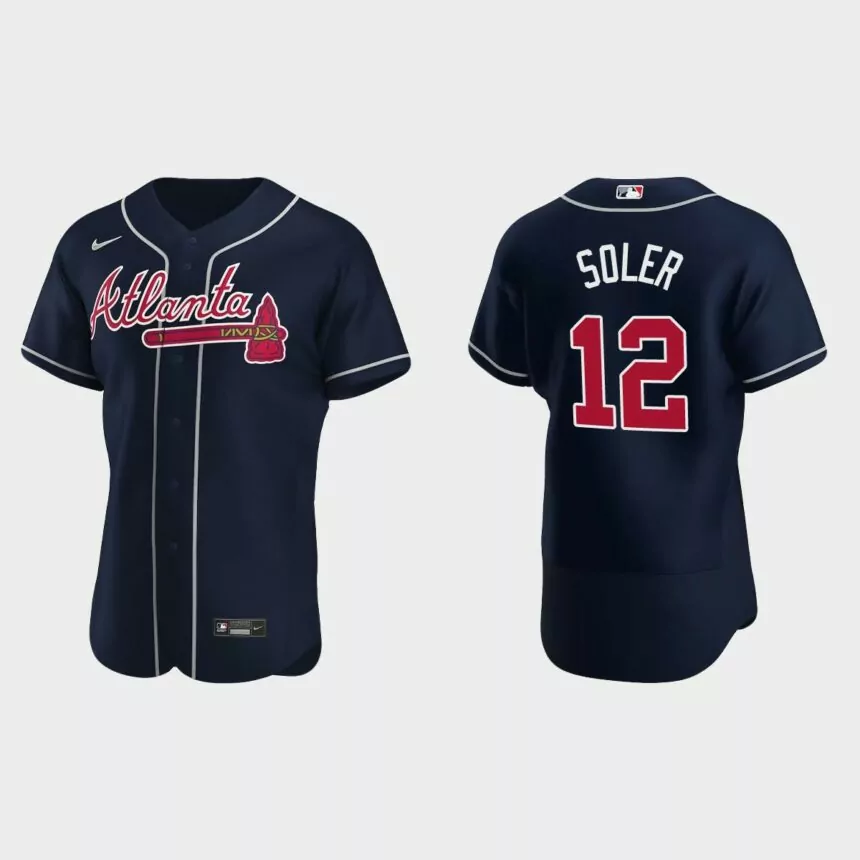 Jorge Soler Atlanta Braves Authentic Alternate Jersey – Navy