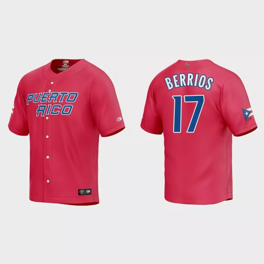 Jose Berrios Puerto Rico Baseball 2023 World Baseball Classic Jersey – Red