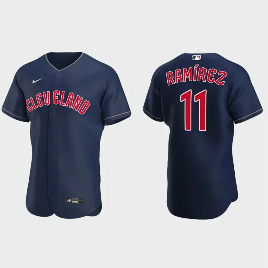 Jose Ramirez Cleveland Guardians Authentic Alternate Jersey – Navy
