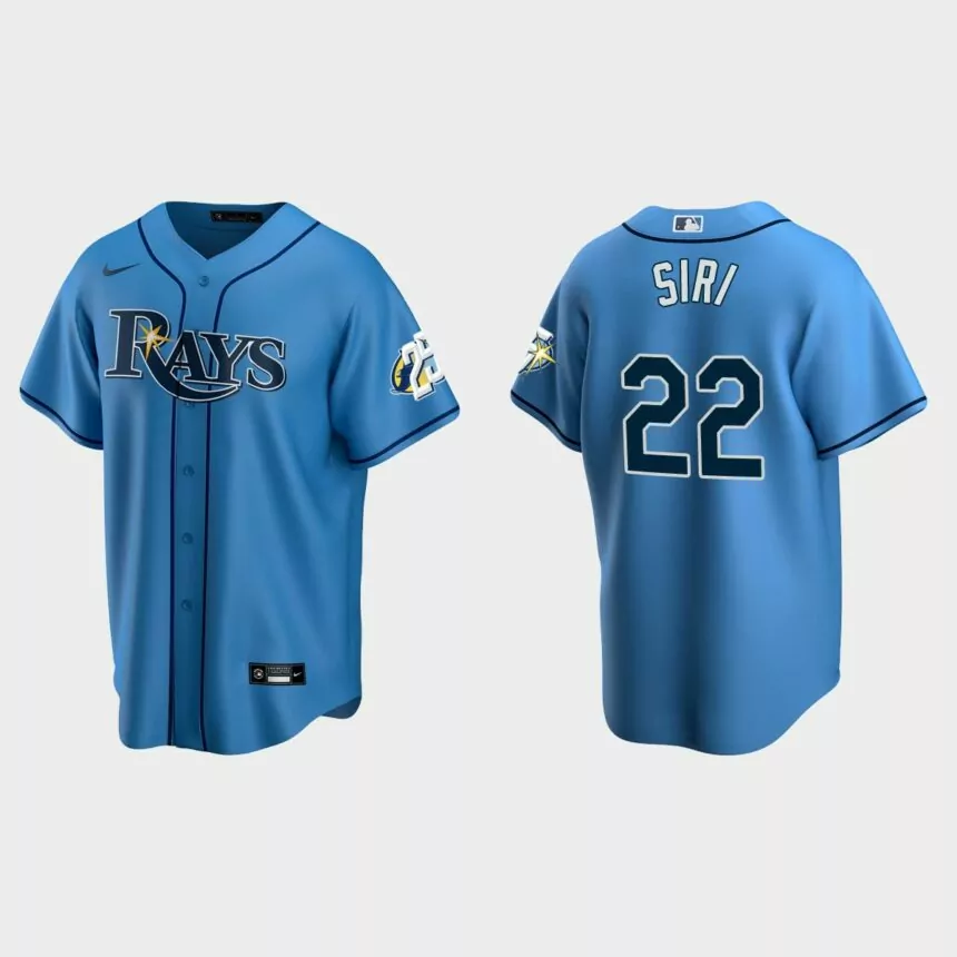 Jose Siri Tampa Bay Rays 25th Anniversary Replica Jersey – Light Blue