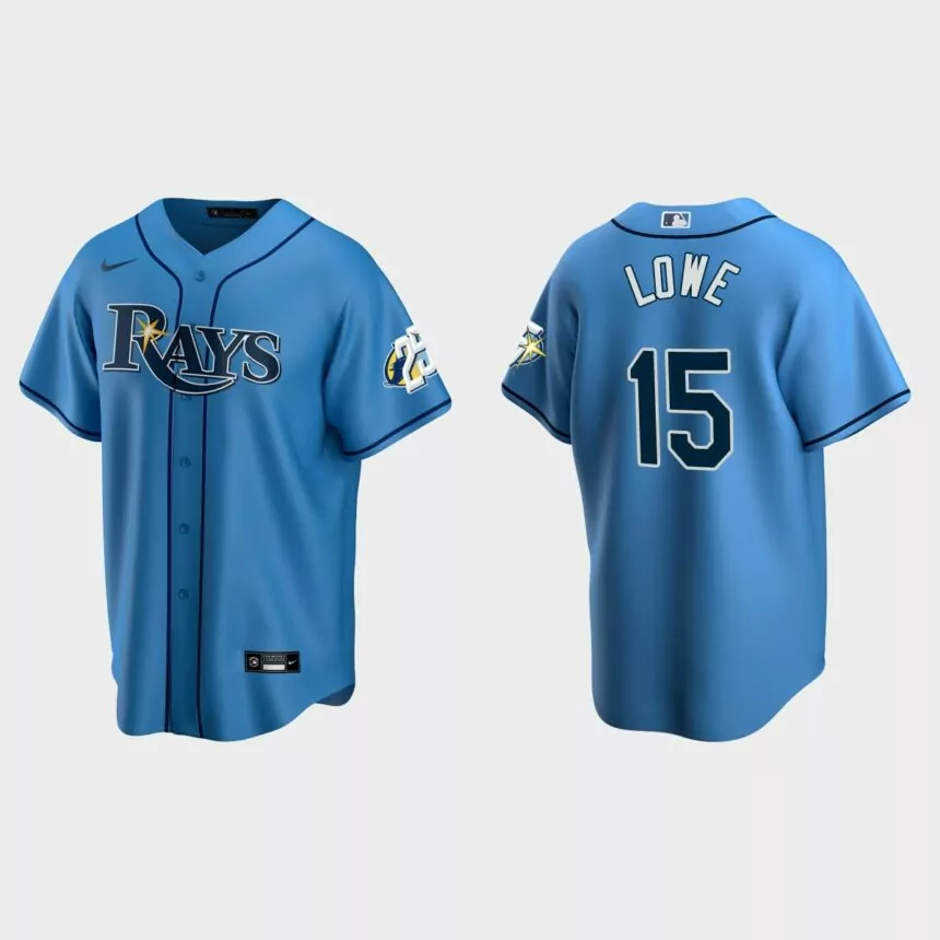 Josh Lowe Tampa Bay Rays 25th Anniversary Replica Jersey – Light Blue