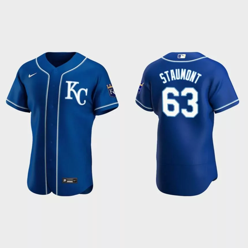 Josh Staumont #63 Kansas City Royals Authentic Alternate Jersey – Royal