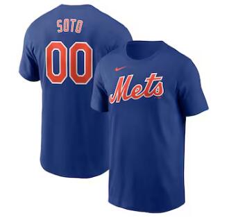 Juan Soto New York Mets Nike Fuse Name & Number T-Shirt - Royal