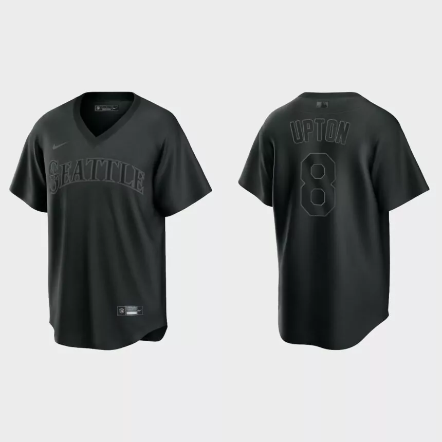 Justin Upton Seattle Mariners Pitch Black Fashion Replica Jersey – Black