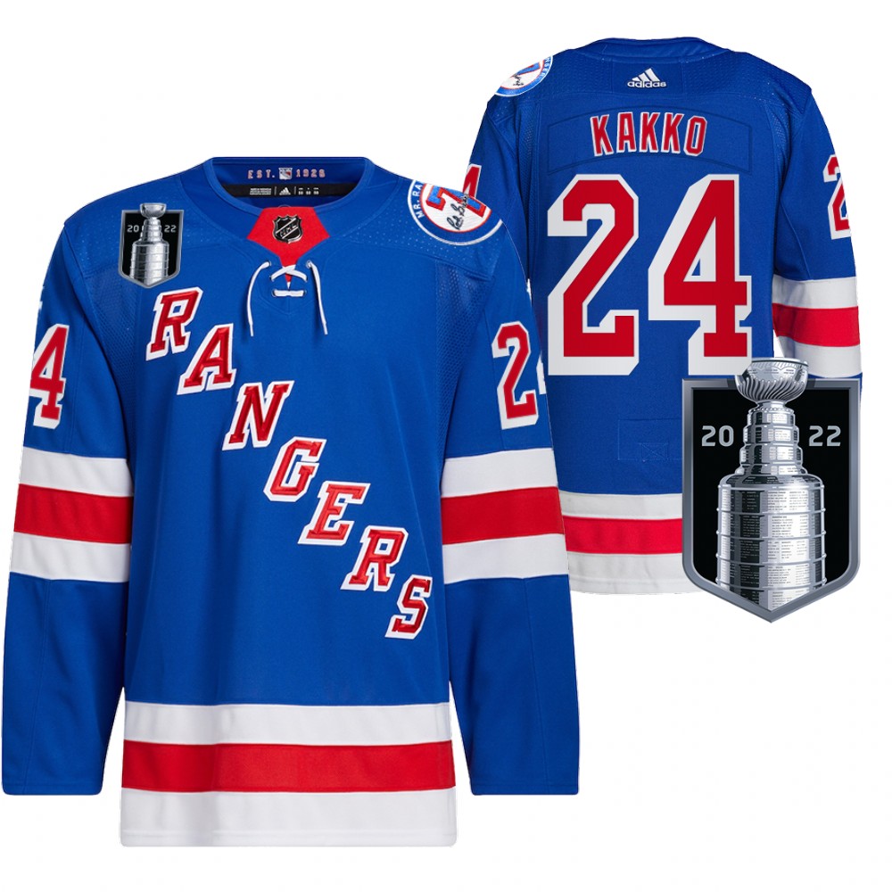 Kaapo Kakko New York Rangers Royal 2022 Stanley Cup Playoffs Authentic Pro Jersey