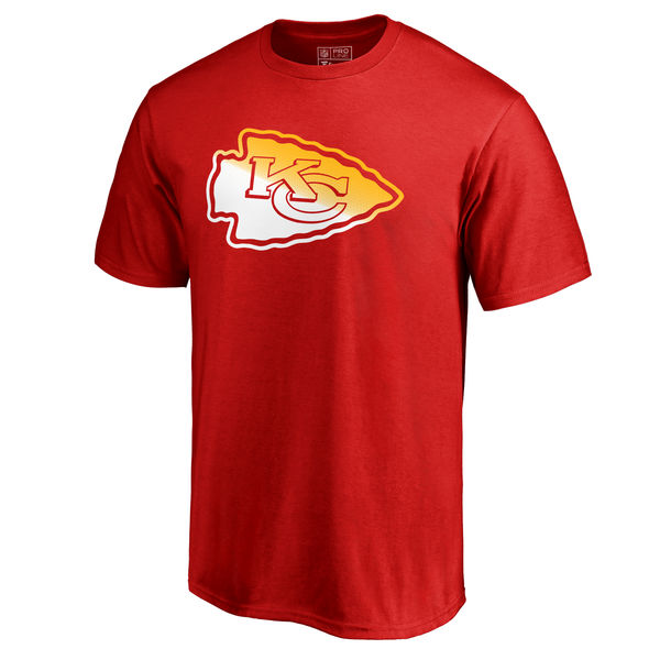 Kansas City Chiefs Pro Line By Fanatics Branded Red Big & Tall Gradient Logo T-Shirt