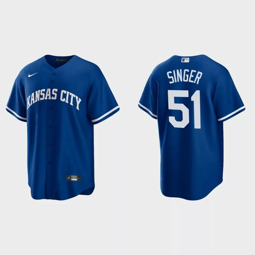 Kansas City Royals Brady Singer Replica Alternate Jersey – Royal