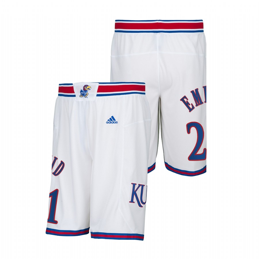 Kansas Jayhawks Joel Embiid White Men College Basketball Alumni Shorts