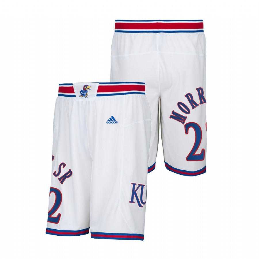 Kansas Jayhawks Marcus Morris Sr. White Men College Basketball Alumni Shorts