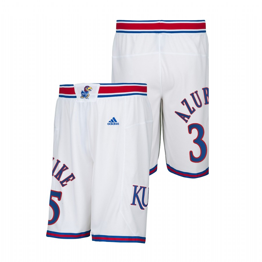 Kansas Jayhawks Udoka Azubuike White Men College Basketball Alumni Shorts