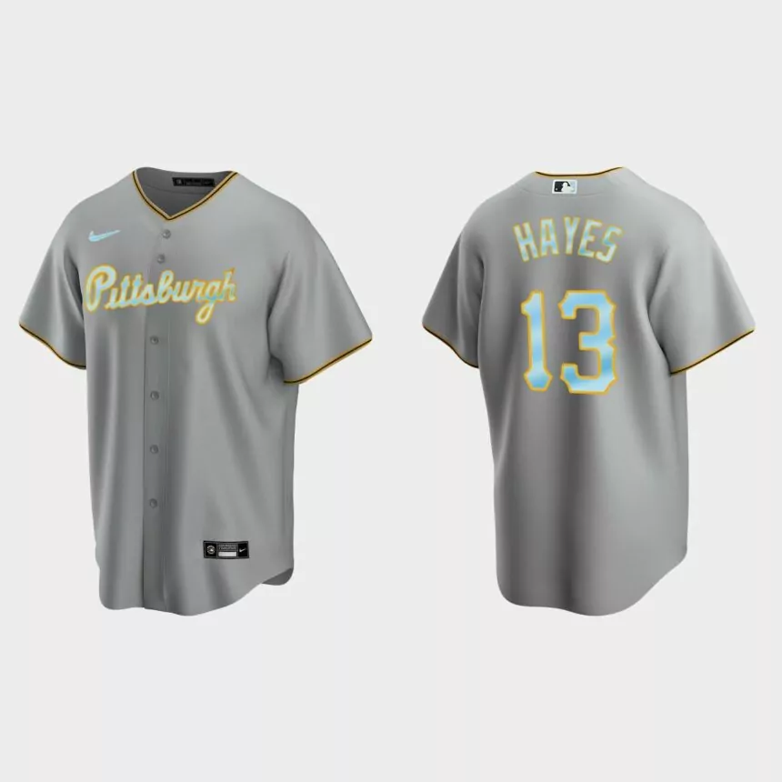 Ke’Bryan Hayes Pittsburgh Pirates 2022 Father’s Day Replica Jersey – Gray