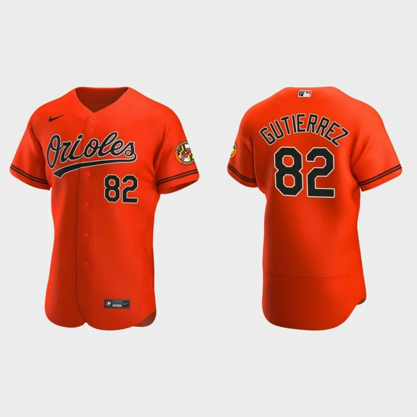 Kelvin Gutierrez Baltimore Orioles Authentic Alternate Jersey – Orange