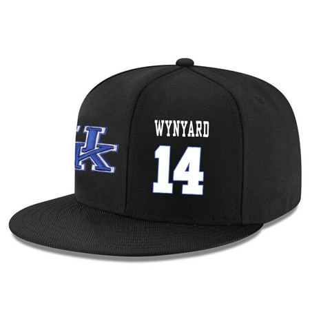 Kentucky Wildcats 14 Tai Wynyard Black Adjustable Hat