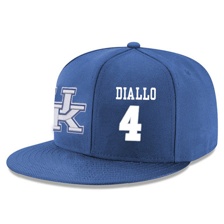 Kentucky Wildcats 4 Hamidou Diallo Blue Adjustable Hat