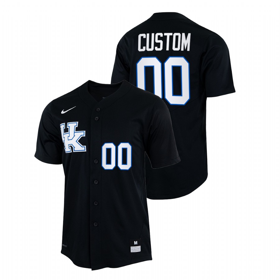 Kentucky Wildcats Custom Men Black College Baseball Jersey