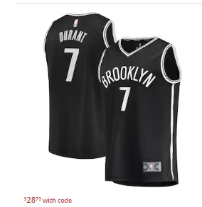 Kevin Durant Brooklyn Nets Fanatics Fast Break Replica Jersey - Icon Edition - Black