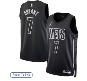 Kevin Durant Brooklyn Nets Jordan Brand Unisex Swingman Jersey - Statement Edition - Black