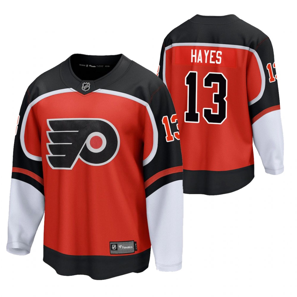 Kevin Hayes Flyers 2021 Reverse Retro Orange Jersey Special Edition