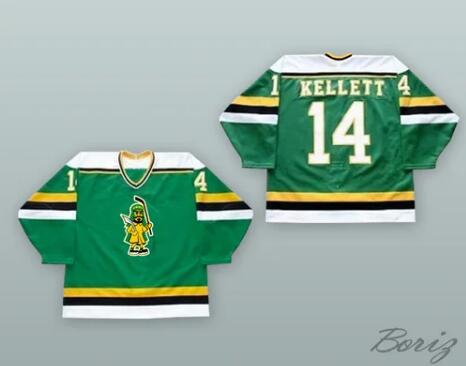 Kevin Kellett 14 Prince Albert Raiders Green Hockey Jersey