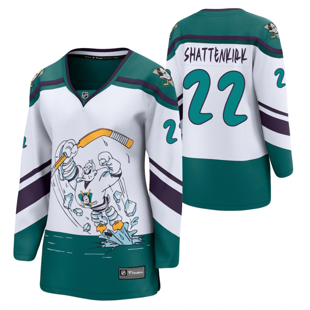 Kevin Shattenkirk Anaheim Ducks Reverse Retro White Women Jersey