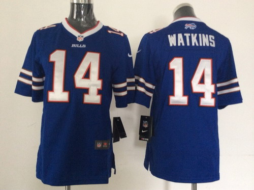 Kid's Buffalo Bills #14 Sammy Watkins 2013 Light Blue Nik Game Stitched Jersey