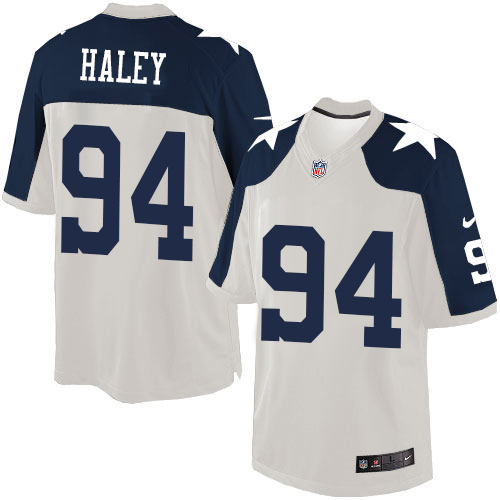 Kid's Nike NFL Dallas Cowboys Retired Player #94 Charles Haley White Thanksgiving Alternate
