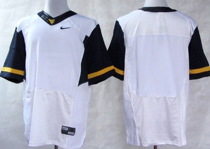 Kids' West Virginia Mountaineers Customized 2013 White Elite Jersey