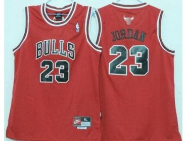 Kids Chicago Bulls 23 Michael Jordan Red NBA Jerseys
