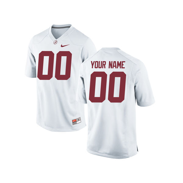 Kids Nike Alabama Crimson Tide Custom White Jersey