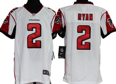 Kids Nike NLF Game Jersey Atlanta Falcons #2 Matt Ryan White