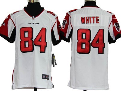Kids Nike NLF Game Jersey Atlanta Falcons #84 Roddy White White