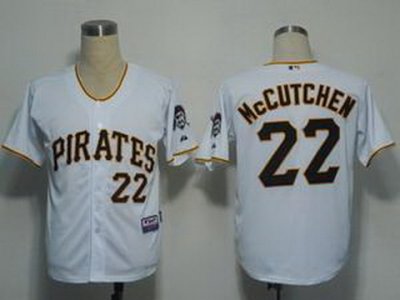 Kids Pittsburgh Pirates 22 Mccutchen White Cool Base MLB Jerseys