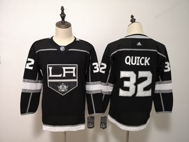 Kings 32 Jonathan Quick Black Women Adidas Jersey