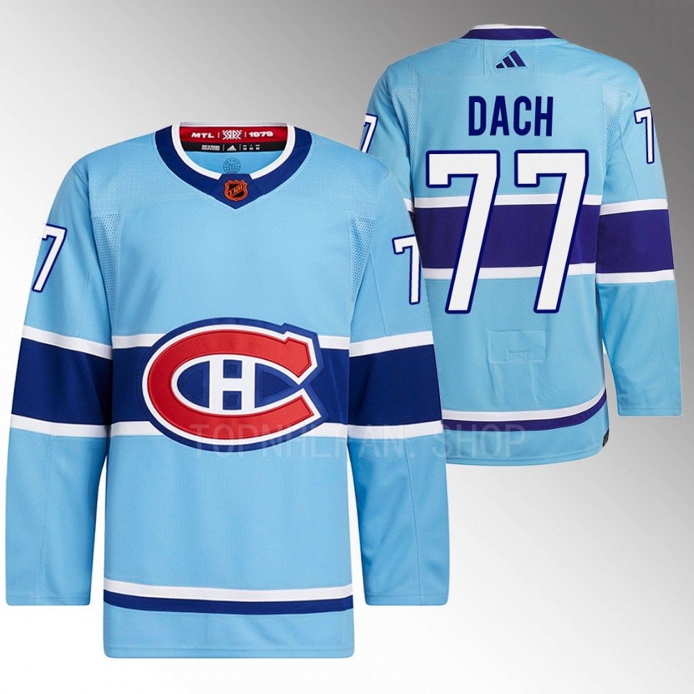 Kirby Dach 2022 Montreal Canadiens Blue Reverse Retro 2.0 Authentic Primegreen Jersey