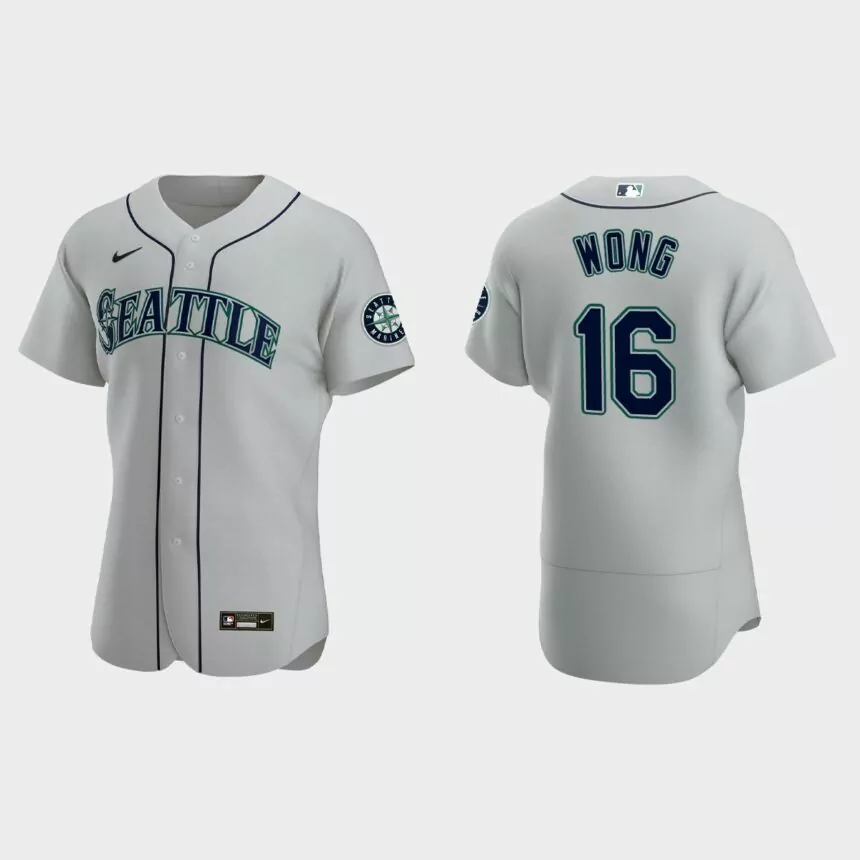 Kolten Wong Seattle Mariners Authentic Jersey – Gray