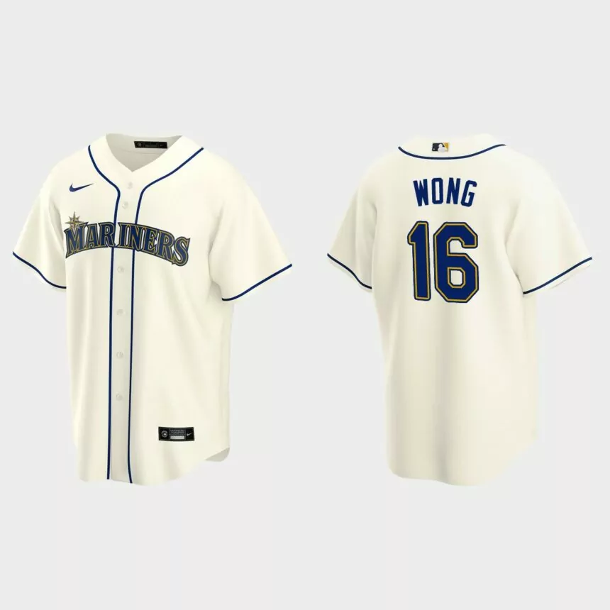 Kolten Wong Seattle Mariners Replica Alternate Jersey – Cream