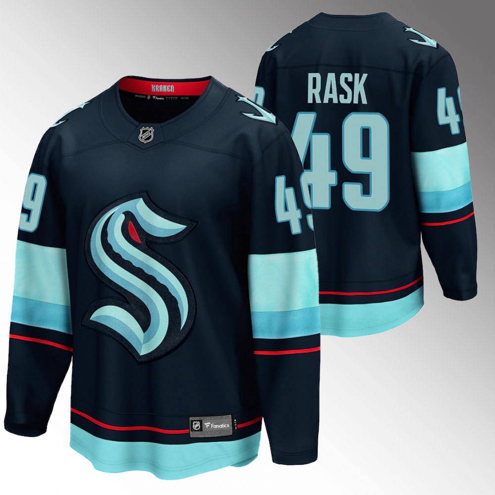 Kraken #49 Victor Rask Navy 2022 Home Jersey