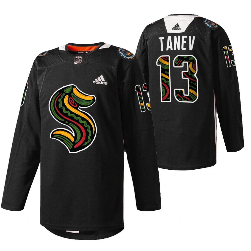 Kraken Brandon Tanev Black History Month 2022 Black Limited Edition Jersey